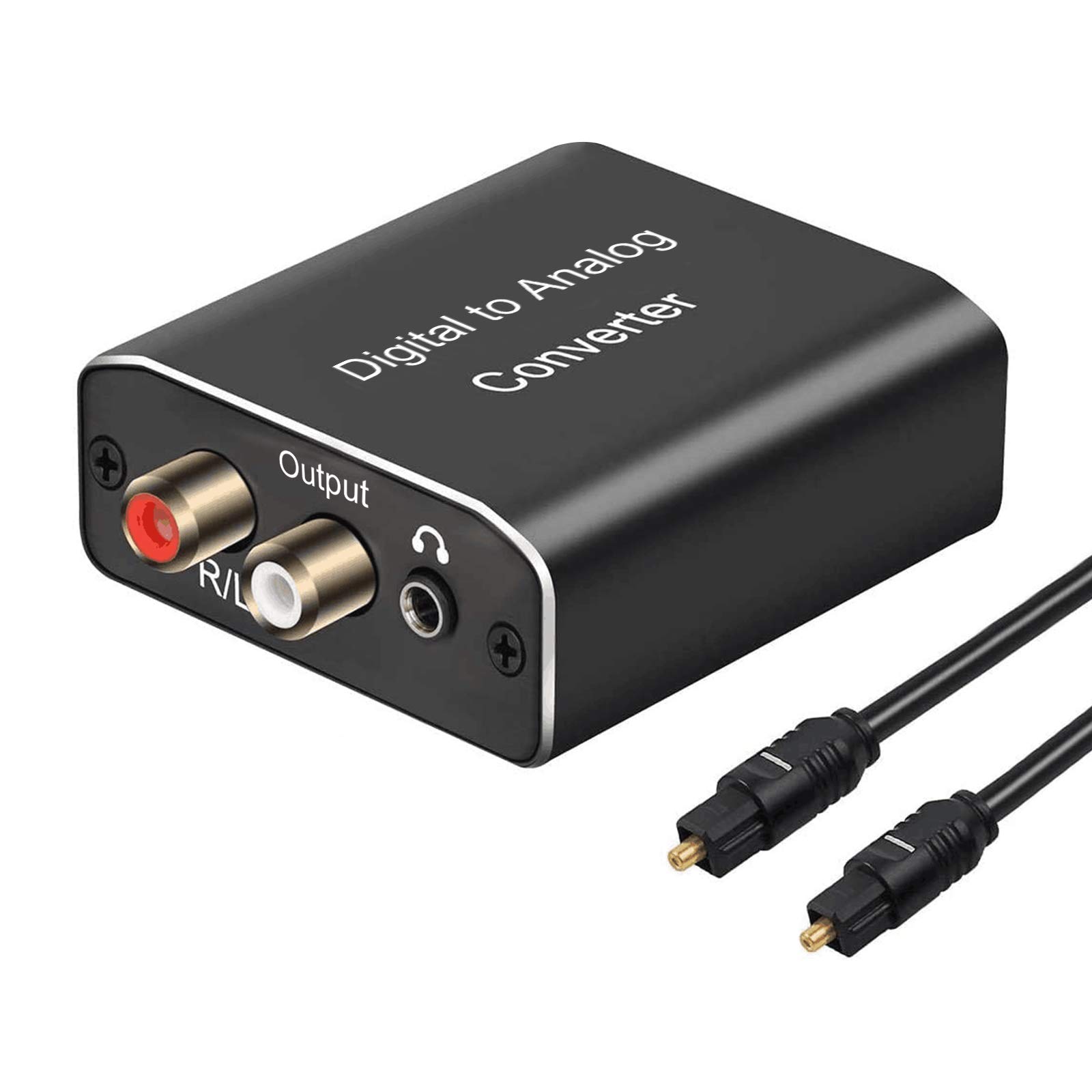 Musou 192KHz Digital Coaxial Toslink Spdif Optical to R/L and 3.5mm Jack Audio